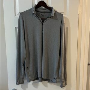 REI Men's Gray Quarter Zip Shirt